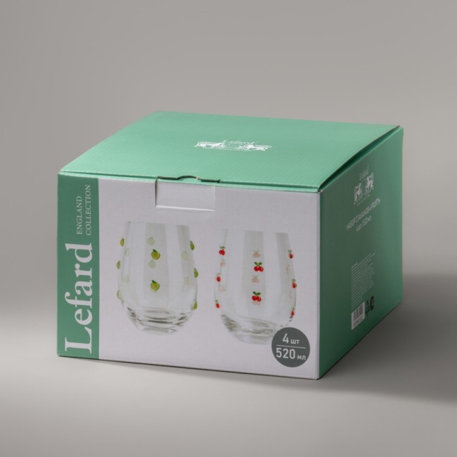 Набор стаканов "fruity" из 4 шт. 520 мл Lefard (685-102) Набор стаканов "fruity" из 4 шт. 520 мл Lefard (685-102)