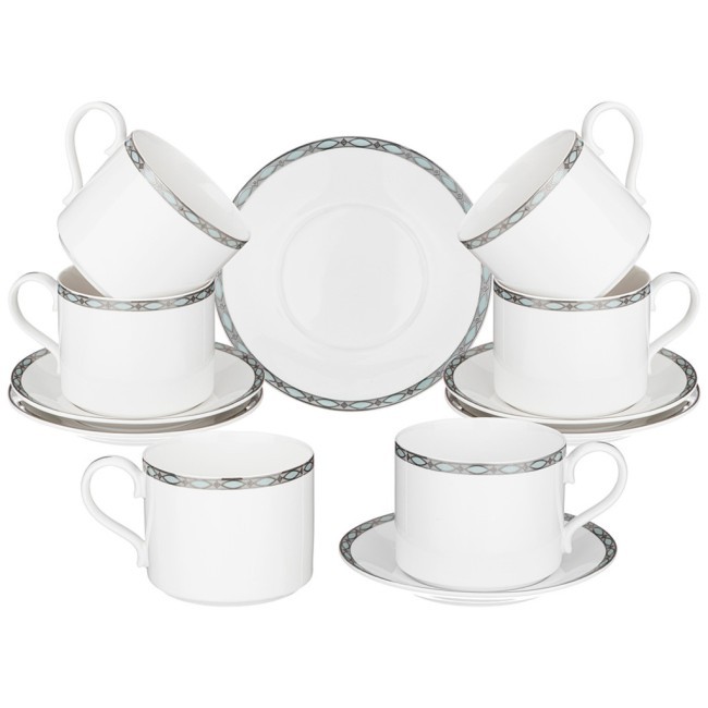 Чайный набор lefard "glamour" на 6 пер. 12 пр. 300 мл голубой Lefard (590-467)