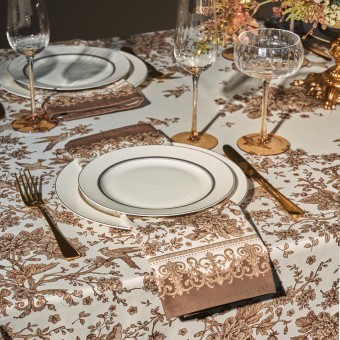 Скатерть " royal garden" 140х180см ,белый ,100% хлопок ,твил с пропиткой Lefard (850-754-2) Скатерть " royal garden" 140х180см ,белый ,100% хлопок ,твил с пропиткой Lefard (850-754-2)