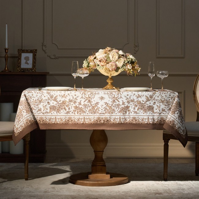 Скатерть " royal garden" 140х180см ,белый ,100% хлопок ,твил с пропиткой Lefard (850-754-2)