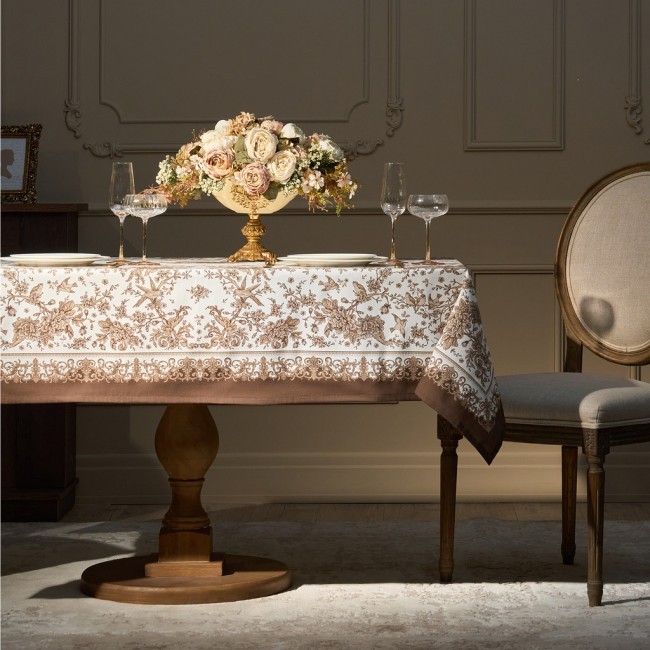 Скатерть " royal garden" 140х180см ,белый ,100% хлопок ,твил с пропиткой Lefard (850-754-2)