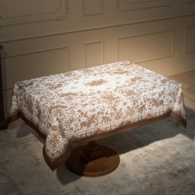 Скатерть " royal garden" 140х180см ,белый ,100% хлопок ,твил с пропиткой Lefard (850-754-2)