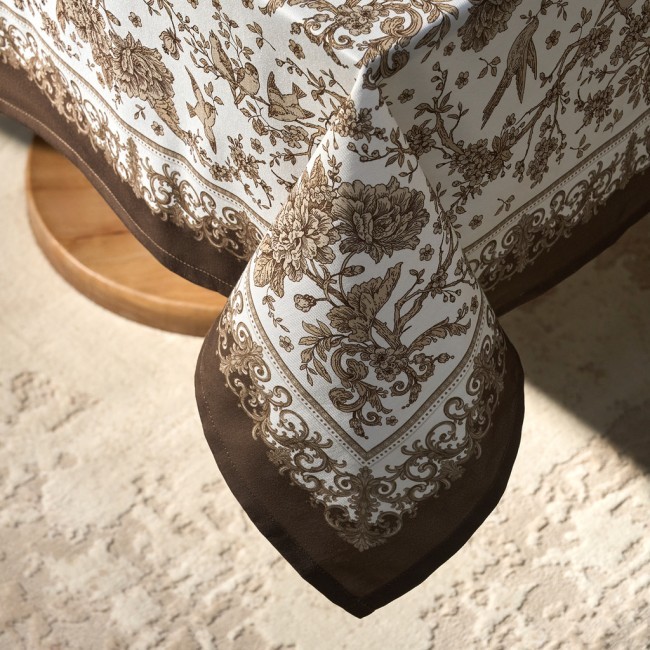 Скатерть " royal garden" 140х180см ,белый ,100% хлопок ,твил с пропиткой Lefard (850-754-2)