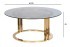 Стол журнальный GardaDecor темн.стекло/зол d100*45 (TT-00005414)
