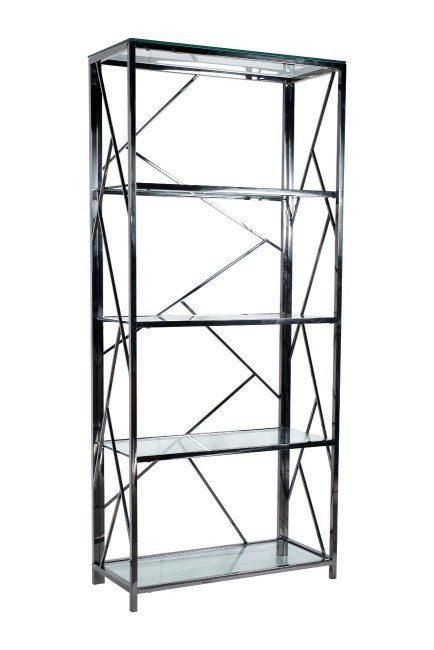 Стеллаж стекло прозр/темн.хром 80*35*180см (TT-00002840) Стеллаж стекло прозр/темн.хром 80*35*180см (TT-00002840)