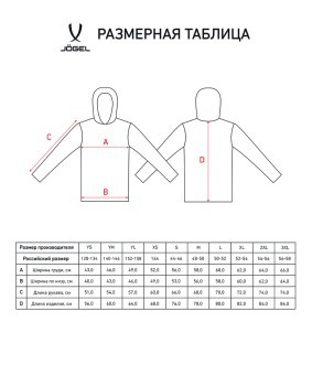 Куртка ветрозащитная JOGEL DIVISION PerFormPROOF Shower Jacket, темно-синий (1950245)