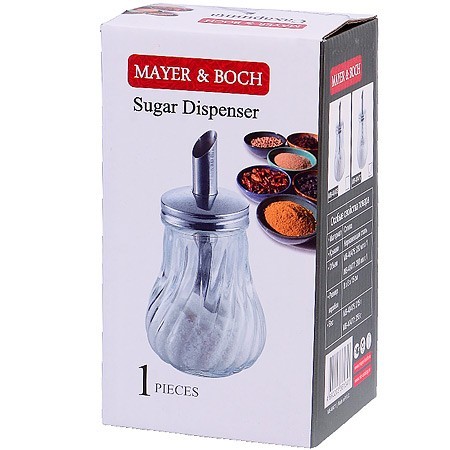 Сахарница с дозатором 230мл стекло/нерж Mayer&Boch (40475) Сахарница с дозатором 230мл стекло/нерж Mayer&Boch (40475)