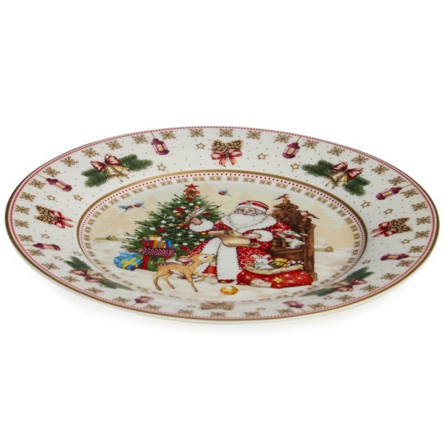 Тарелка закусочная lefard "дед мороз" 20,5 см Lefard (85-1722) Тарелка закусочная lefard "дед мороз" 20,5 см Lefard (85-1722)