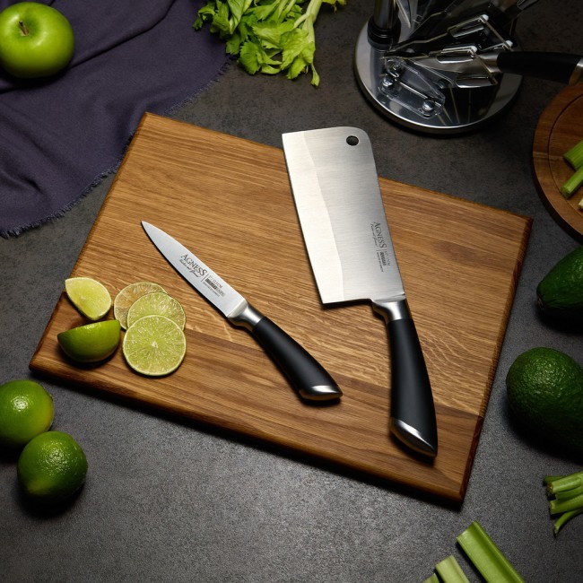 Набор ножей agness нжс на пластиковой вращающейся подставке 8 пр. Agness (911-500) Набор ножей agness нжс на пластиковой вращающейся подставке 8 пр. Agness (911-500)