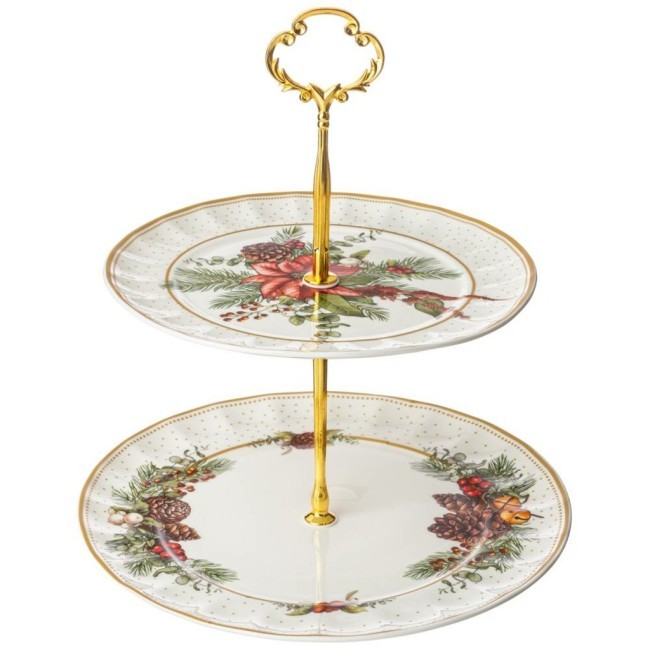 Блюдо двухъярусное lefard "celebration" 19*23 см Lefard (54-618) Блюдо двухъярусное lefard "celebration" 19*23 см Lefard (54-618)