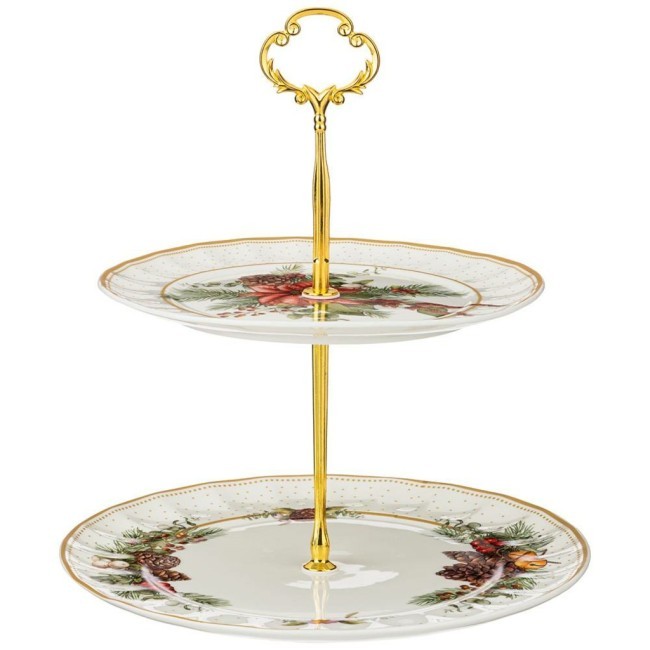 Блюдо двухъярусное lefard "celebration" 19*23 см Lefard (54-618) Блюдо двухъярусное lefard "celebration" 19*23 см Lefard (54-618)