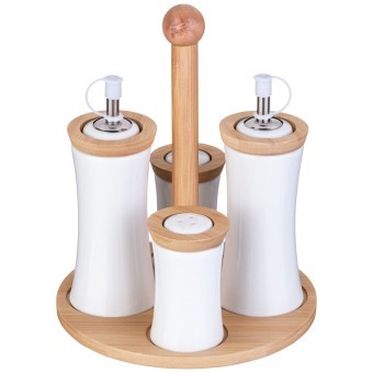 Набор для специй lefard "native" 4 пр. на дерев. подставке Lefard (587-196)