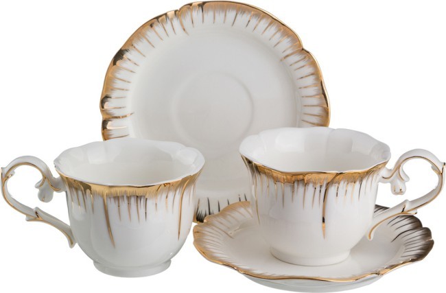 Чайный набор "цветочная симфония" на 2 персоны 4 пр. 200 мл Lefard (590-047)