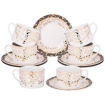 Чайный набор lefard "triumph" на 6 пер. 12 пр. 220 мл Lefard (435-021) Чайный набор lefard "triumph" на 6 пер. 12 пр. 220 мл Lefard (435-021)