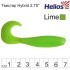 Твистер Helios Hybrid 2,75"/7,0 см, цвет Lime 7 шт HS-13-008 (78166)