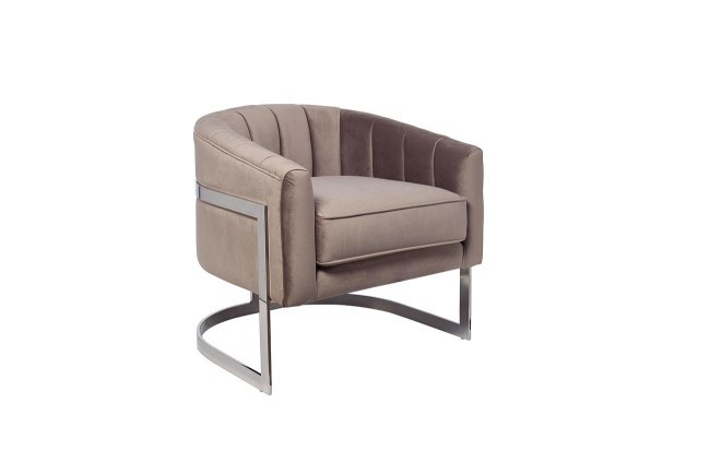 Кресло велюр серый 77*70*71см (TT-00001038)