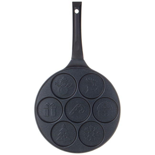 Сковорода agness "зимняя забава" для оладий с антипригар.покрытием диаметр=26.5 см. Agness (932-025)