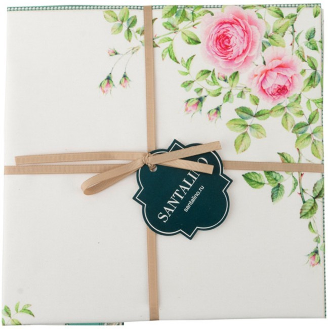 Набор салфеток из 3 шт. "гарден" 40*40 см. бирюза, 100% хлопок, твил SANTALINO (850-701-8) Набор салфеток из 3 шт. "гарден" 40*40 см. бирюза, 100% хлопок, твил SANTALINO (850-701-8)