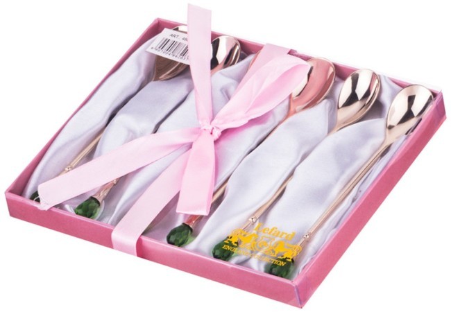 Набор чайных ложек, 6 шт., длина 13,5 см. "изумруд" Lefard (486-203) Набор чайных ложек, 6 шт., длина 13,5 см. "изумруд" Lefard (486-203)