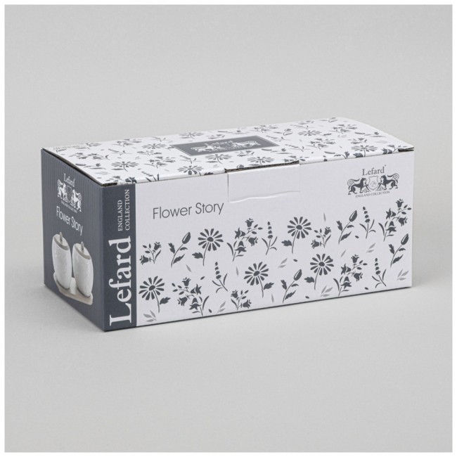 Набор банок lefard "flowers story" с дер. крышкой на дер. подставке 2 шт. 12*11 см 550 мл Lefard (474-247)