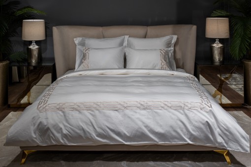 Комплект постельного белья  Паллада, золотой, Семейный (145*210-2шт) (TT-00013756)