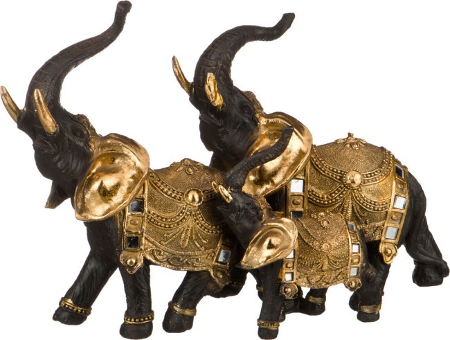 Фигурка "три слона" 32*13 см. высота=22 см. серия "махараджи" Lefard (252-531) Фигурка "три слона" 32*13 см. высота=22 см. серия "махараджи" Lefard (252-531)