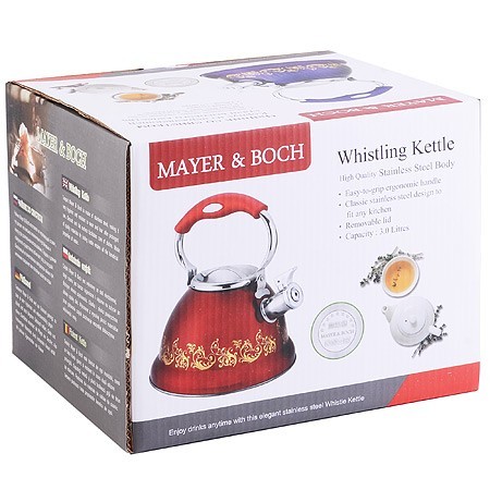 Чайник 3л нерж/сталь со свистком Mayer&Boch (31214) Чайник 3л нерж/сталь со свистком Mayer&Boch (31214)