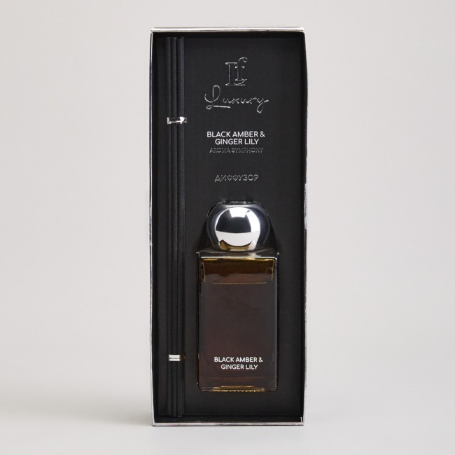 Диффузор ароматический "luxury" black amber&ginger lily 100 мл Lefard (605-115)
