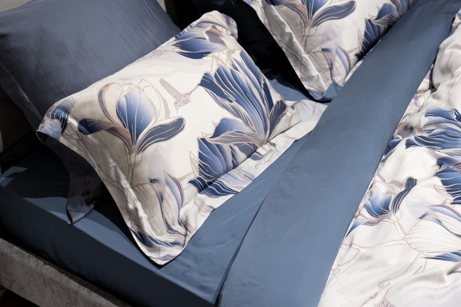 Простыня тенсель синяя 270*280 (TT-00012242)