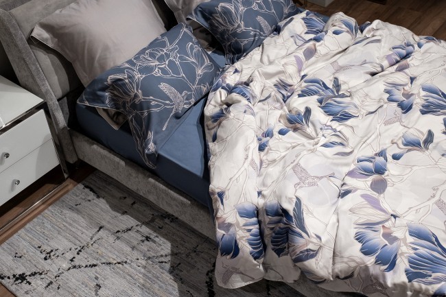 Простыня тенсель синяя 270*280 (TT-00012242)