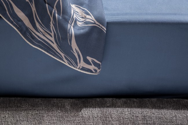 Простыня тенсель синяя 270*280 (TT-00012242)