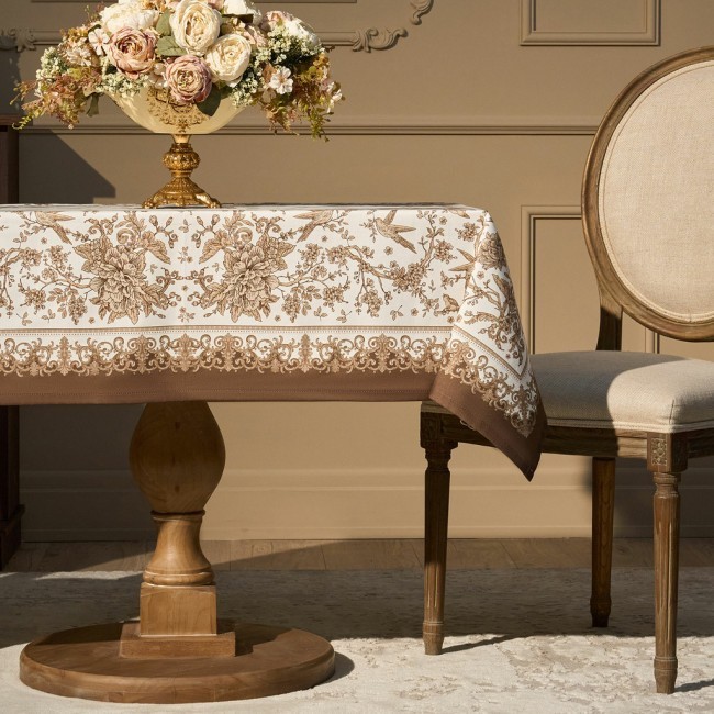 Скатерть " royal garden" 110х140см ,белый ,100% хлопок ,твил с пропиткой Lefard (850-754-20) Скатерть " royal garden" 110х140см ,белый ,100% хлопок ,твил с пропиткой Lefard (850-754-20)