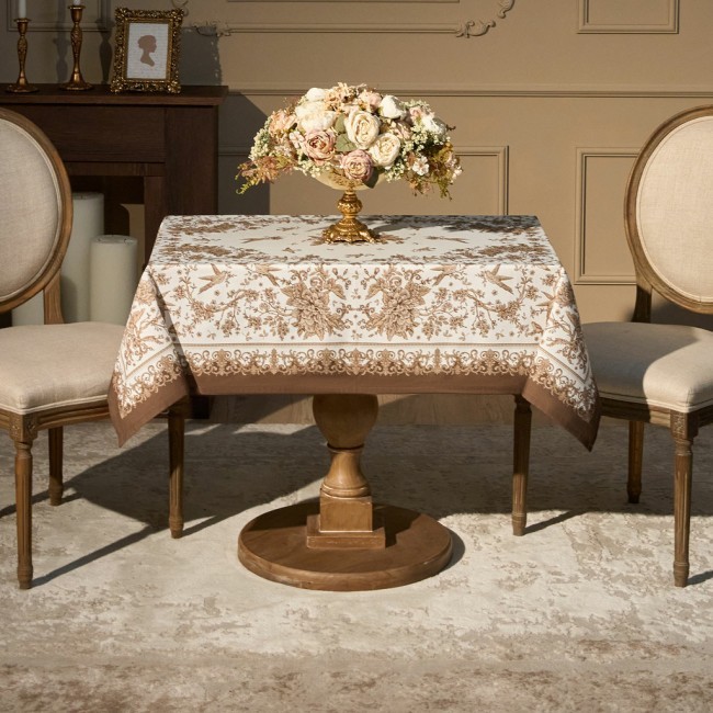 Скатерть " royal garden" 110х140см ,белый ,100% хлопок ,твил с пропиткой Lefard (850-754-20) Скатерть " royal garden" 110х140см ,белый ,100% хлопок ,твил с пропиткой Lefard (850-754-20)