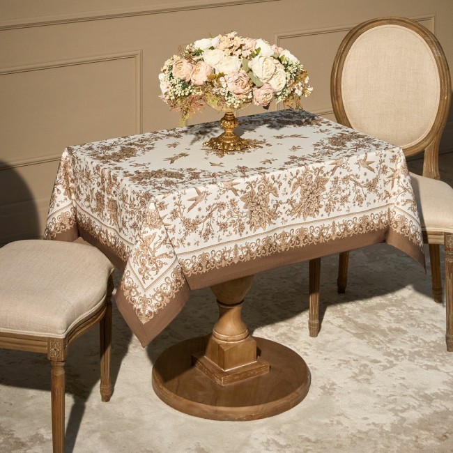 Скатерть " royal garden" 110х140см ,белый ,100% хлопок ,твил с пропиткой Lefard (850-754-20) Скатерть " royal garden" 110х140см ,белый ,100% хлопок ,твил с пропиткой Lefard (850-754-20)