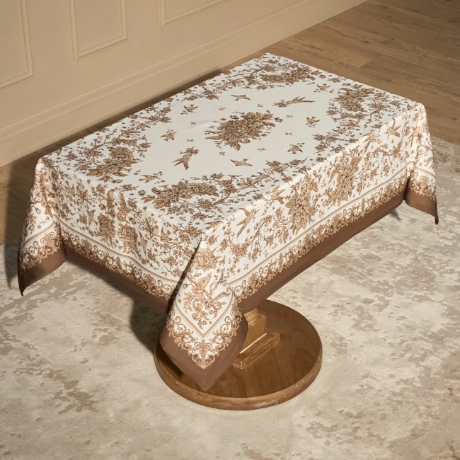 Скатерть " royal garden" 110х140см ,белый ,100% хлопок ,твил с пропиткой Lefard (850-754-20) Скатерть " royal garden" 110х140см ,белый ,100% хлопок ,твил с пропиткой Lefard (850-754-20)