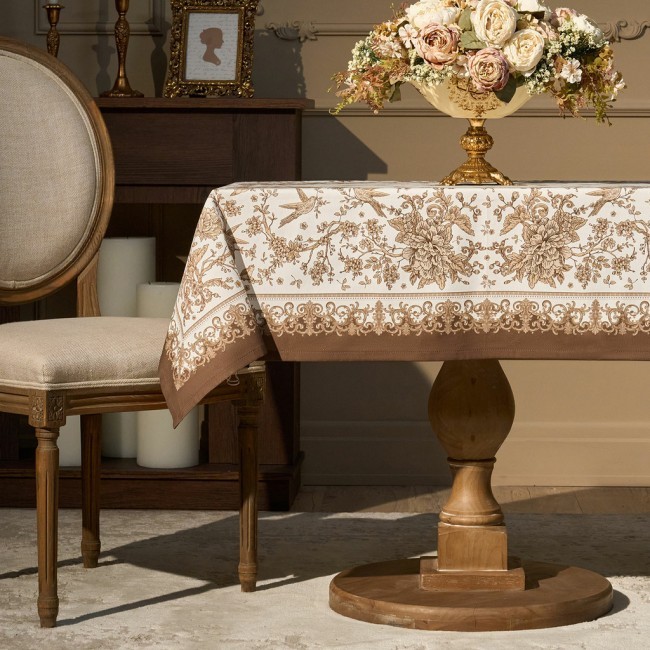 Скатерть " royal garden" 110х140см ,белый ,100% хлопок ,твил с пропиткой Lefard (850-754-20) Скатерть " royal garden" 110х140см ,белый ,100% хлопок ,твил с пропиткой Lefard (850-754-20)