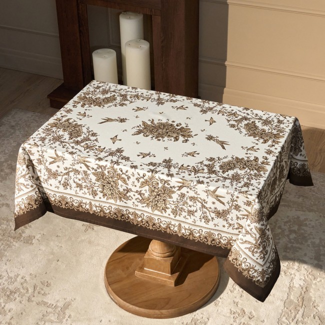 Скатерть " royal garden" 110х140см ,белый ,100% хлопок ,твил с пропиткой Lefard (850-754-20) Скатерть " royal garden" 110х140см ,белый ,100% хлопок ,твил с пропиткой Lefard (850-754-20)