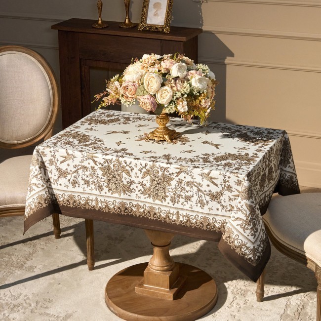 Скатерть " royal garden" 110х140см ,белый ,100% хлопок ,твил с пропиткой Lefard (850-754-20) Скатерть " royal garden" 110х140см ,белый ,100% хлопок ,твил с пропиткой Lefard (850-754-20)