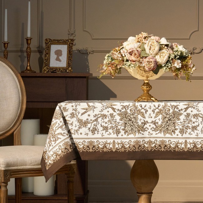 Скатерть " royal garden" 110х140см ,белый ,100% хлопок ,твил с пропиткой Lefard (850-754-20) Скатерть " royal garden" 110х140см ,белый ,100% хлопок ,твил с пропиткой Lefard (850-754-20)