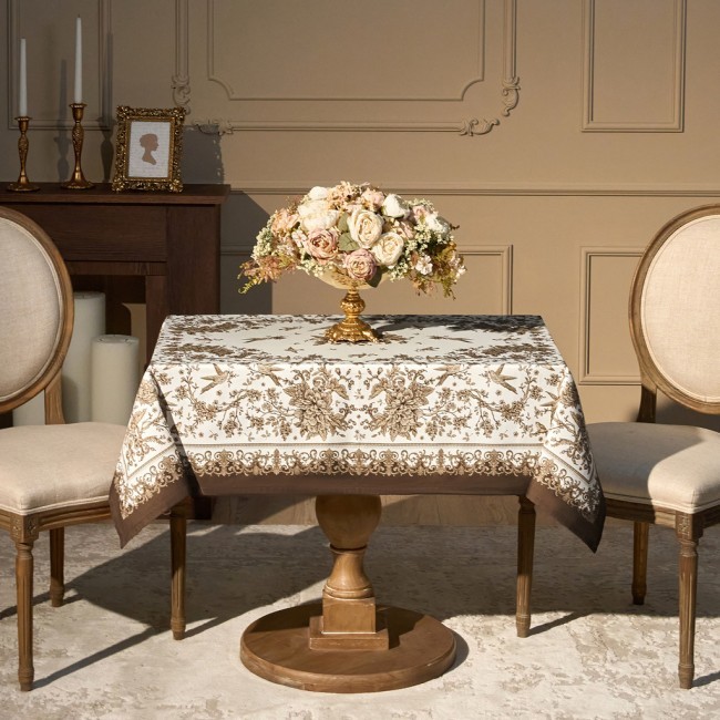 Скатерть " royal garden" 110х140см ,белый ,100% хлопок ,твил с пропиткой Lefard (850-754-20) Скатерть " royal garden" 110х140см ,белый ,100% хлопок ,твил с пропиткой Lefard (850-754-20)