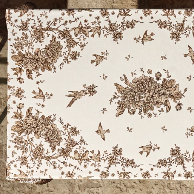 Скатерть "rich garden" 110х140см ,белый ,100% хлопок ,твил с пропиткой Lefard (850-754-20)
