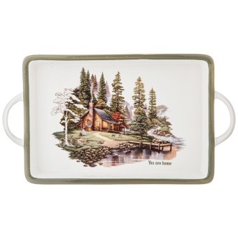 Блюдо с ручками lefard "family house" прямоуг. 35,5*20*4 см Lefard (263-1317)
