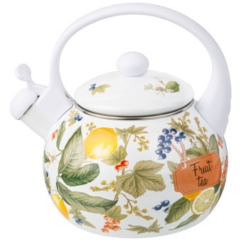 Чайник agness эмалированный со свистком серия "фруктовая корзина", 2,2л, индукционное дно Agness (934-589) Чайник agness эмалированный со свистком серия "фруктовая корзина", 2,2л, индукционное дно Agness (934-589)