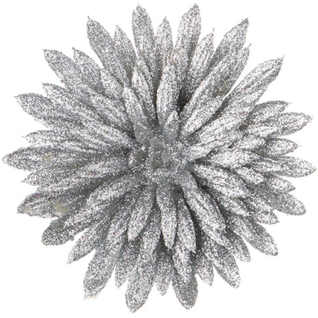 Изделие декоративное "астра" на клипсе. серебро диаметр=10 см. Lefard (241-2480)