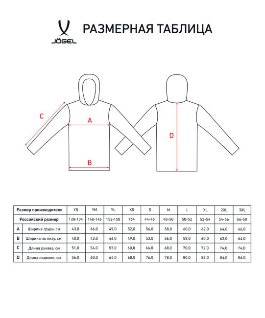 Куртка ветрозащитная JOGEL DIVISION PerFormPROOF Shower Jacket, черный (1950238)