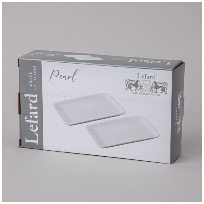Набор блюд lefard "pearl" прямоуг. 2 шт. 20*12*2 см Lefard (761-099) Набор блюд lefard "pearl" прямоуг. 2 шт. 20*12*2 см Lefard (761-099)