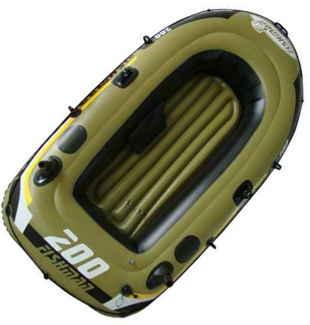 Лодка надувная Fishman 200 SET (весла+насос)  JL007207-1N (15859)