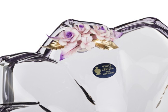 Декоративная чаша диаметр=39 см. высота=18 см. WHITE CRISTAL (647-531)