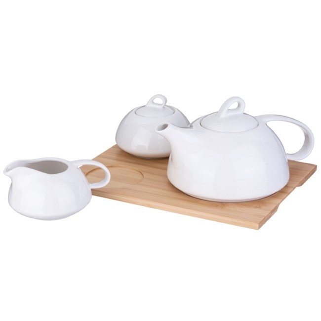 Набор для чая lefard "native" 3 пр.: чайник, сахарница, молочник на дерев. подставке Lefard (587-197) Набор для чая lefard "native" 3 пр.: чайник, сахарница, молочник на дерев. подставке Lefard (587-197)