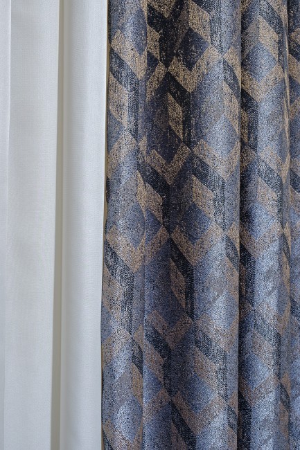 Портьера MODENA голубая 275*260см (TT-00008636) Портьера MODENA голубая 275*260см (TT-00008636)